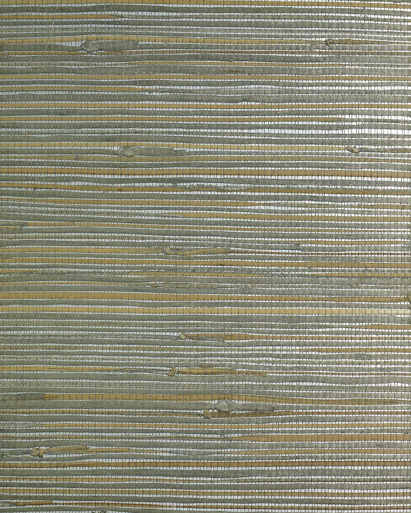 Boodle & Jute Metallic Green Stone LN50026 by Lillian August Designer Wallpaper