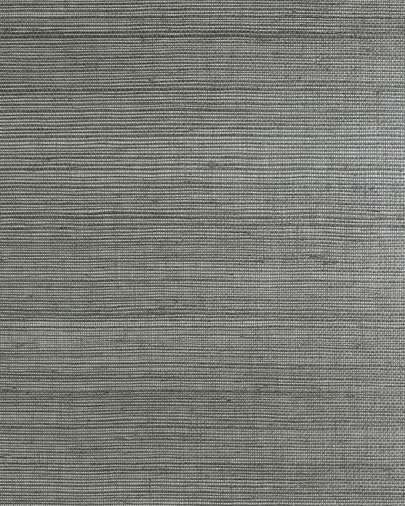 Sisal on Metallic Slate Silver LN50090 by Lillian August Designer Wallpaper