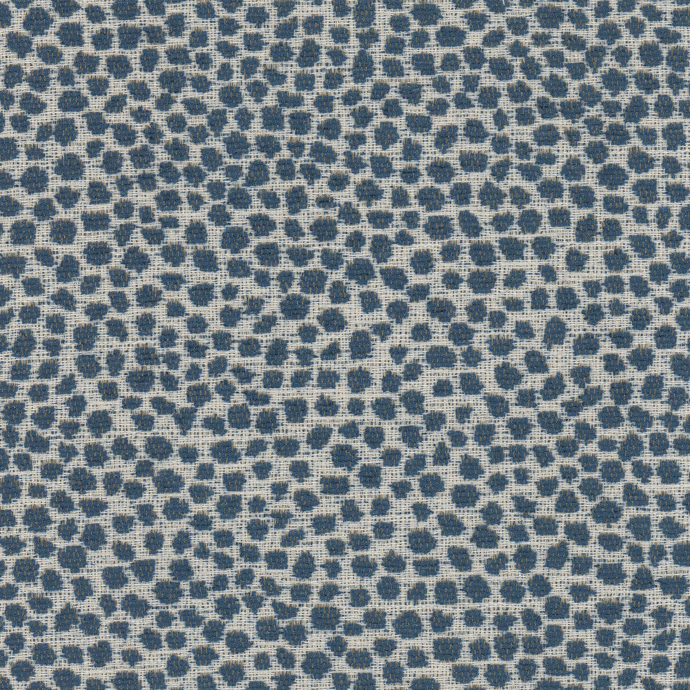 Lollypop 1 Navy by Stout Designer Fabric LIVING IS EASY DELFT/INDIGO 100%POL CHINA Horizontal: 13.750 and Vertical: 7.000 55.5 in - Swanky Fabrics -