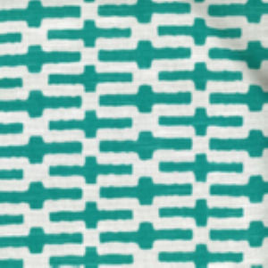 Lomax Turquoise 008 by Norbar Designer Fabric 100% COTTON USA 12 5/8"V 13 1/2"H 54 - Swanky Fabrics -