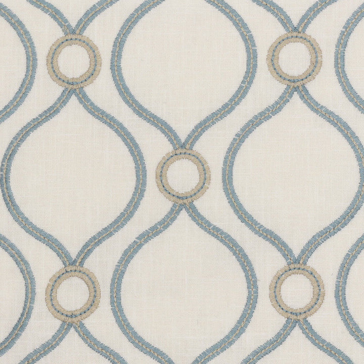 Looping 6 Jasmine by Stout Fabric Stout Fabric Looping 6 JasmineFabric COLOR MY WINDOW AQUA/HARBOR 70%POL 30%COT %PEMB INDIA </p><p>Repeat: H: 4.500, V: 4.500 54 in - Fabric Carolina -