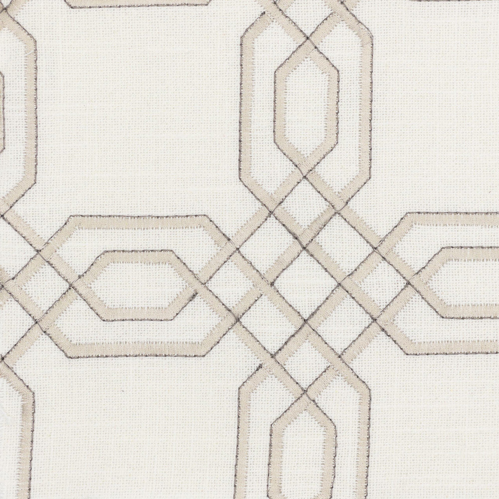 Lorient 1 Mushroom by Stout Fabric Stout Fabric Lorient 1 MushroomFabric COLOR MY WINDOW IVORY/BURLAP 100%COT %PEMB INDIA </p><p>Repeat: H: 5.500, V: 5.000 50 in - Fabric Carolina -
