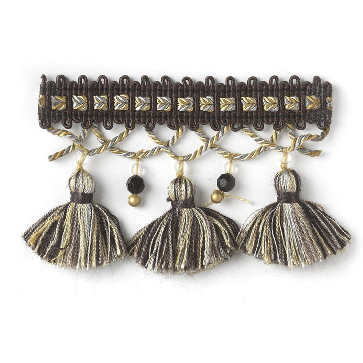 Lotus 8 Charcoal by Stout Trim Stout Trim Lotus 8 CharcoalTrim BEDAZZLE TRIM 80%SVI 11%POL 9%COT CHINA </p><p>Repeat: H: 0.000, V: 0.000 2.25 in - Fabric Carolina -