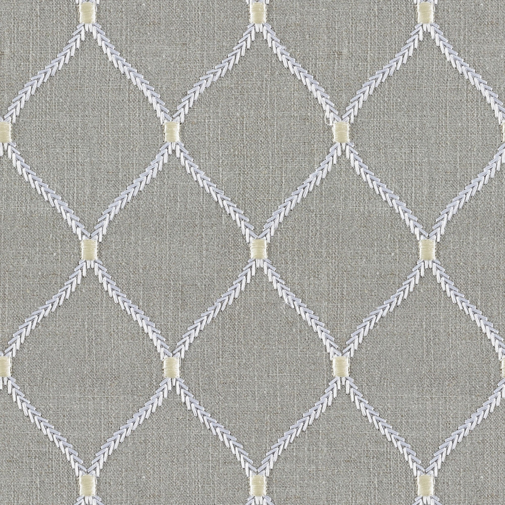 Lowell Chinchilla by Magnolia Designer Fabric - 20% Linen, 45% Viscose, 35% Polyester China Horizontal: 4.3 and Vertical: 5.1 50 - Swanky Fabrics -