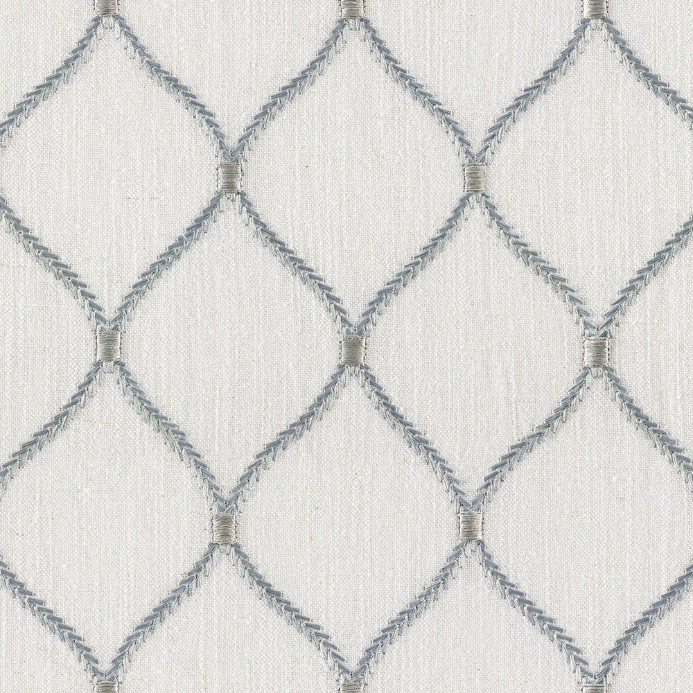 Lowell Ice by Magnolia Designer Fabric - 20% Linen, 45% Viscose, 35% Polyester China Horizontal: 4.3 and Vertical: 5.1 50 - Swanky Fabrics -