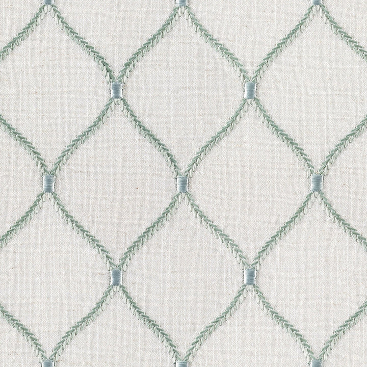 Lowell Seapearl by Magnolia Designer Fabric - 20% Linen, 45% Viscose, 35% Polyester China Horizontal: 4.3 and Vertical: 5.1 50 - Swanky Fabrics -