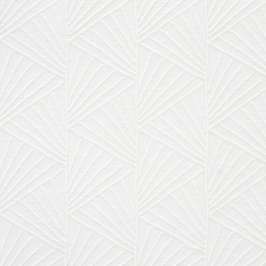 Ladysmith # 432 Lace by Maxwell Designer Fabric Sheer Threads 100% POLYESTER TURKEY V-4" H-3.25" 120" EMB. WIDTH 108" - Swanky Fabrics -