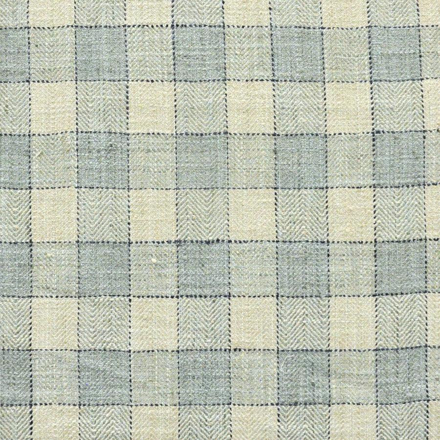 Lacrosse # 632 Aqua by Maxwell Designer Fabric Stripes & Checks Ii 100% POLYESTER INDIA V-3.37"H-3" 55.25" - Swanky Fabrics -