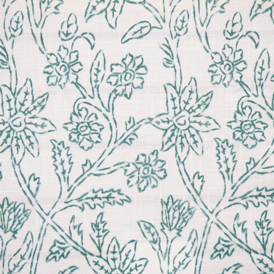 Laval # 316 Aquifer by Maxwell Designer Fabric Color Theory-Vol.Viii Rosemary 100% COTTON SPAIN V-16" H-9" 55" - Swanky Fabrics -
