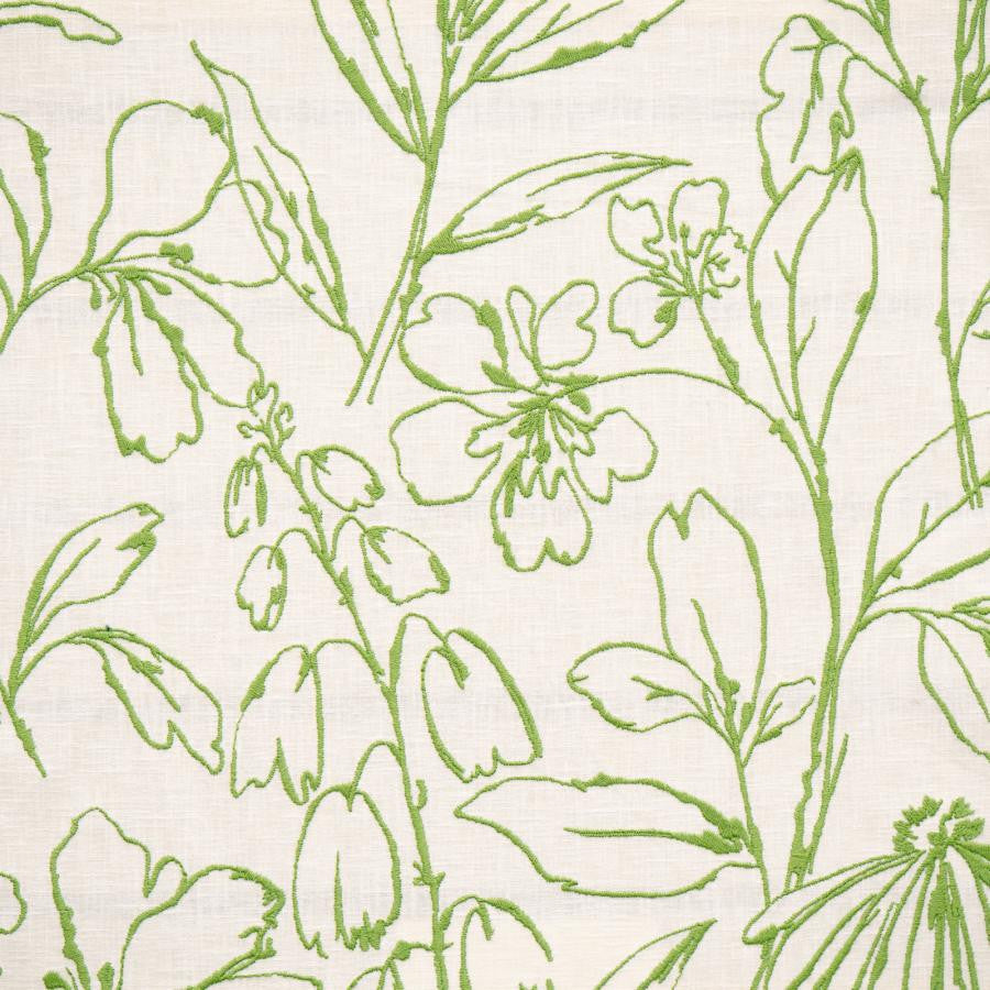 Lobelia # 346 Purslane by Maxwell Designer Fabric Color Theory-Vol.Viii Rosemary 58% COTTON
42% POLYESTER EMB. CONTENT 100% COTTON INDIA V-19" H-25.5" 54"EMB.51" - Swanky Fabrics -
