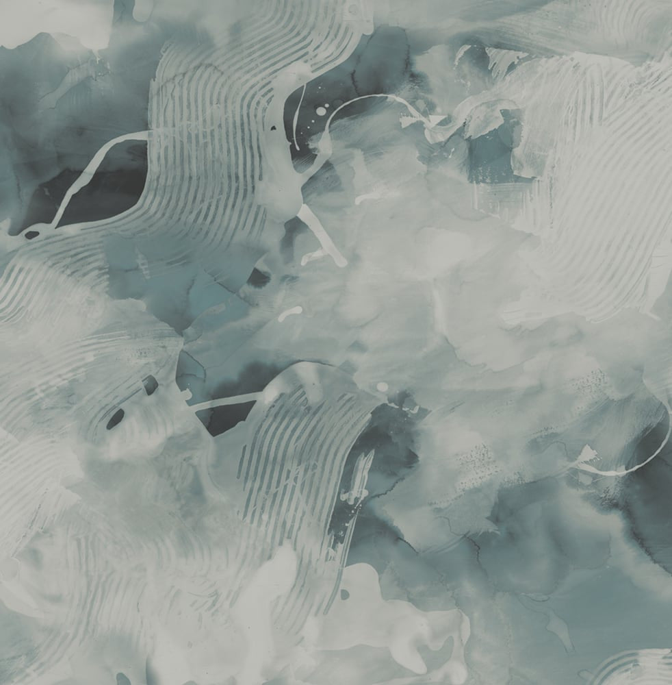 Notch Trowel Abstract Sea Green and Pearl LW50204 by Seabrook Designs Designer Wallpaper