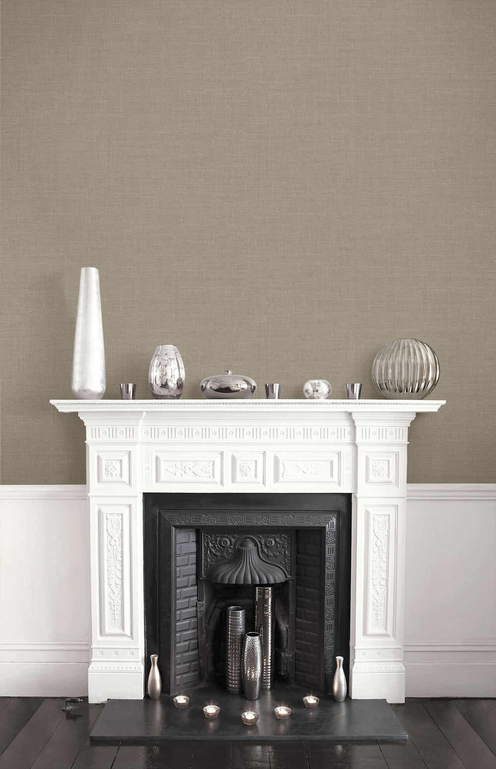 Hopsack Embossed Vinyl Thunderstorm LW51106 by Seabrook Designs Designer Wallpaper