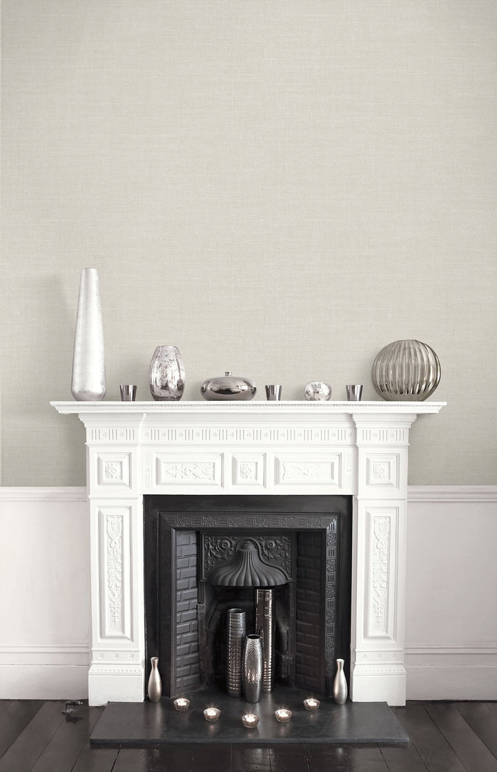 Hopsack Embossed Vinyl Everest White LW51110 by Seabrook Designs Designer Wallpaper
