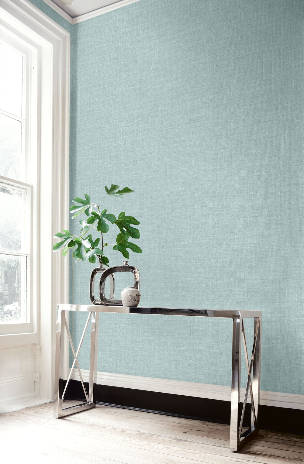 Hopsack Embossed Vinyl Icicle LW51112 by Seabrook Designs Designer Wallpaper