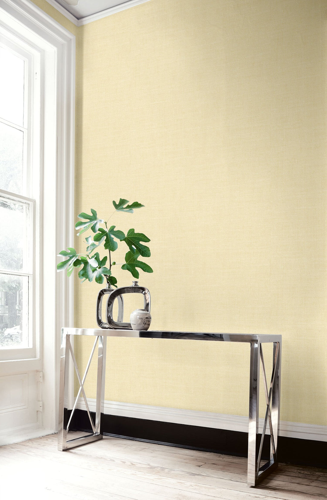 Hopsack Embossed Vinyl Pineapple Cream LW51117 by Seabrook Designs Designer Wallpaper