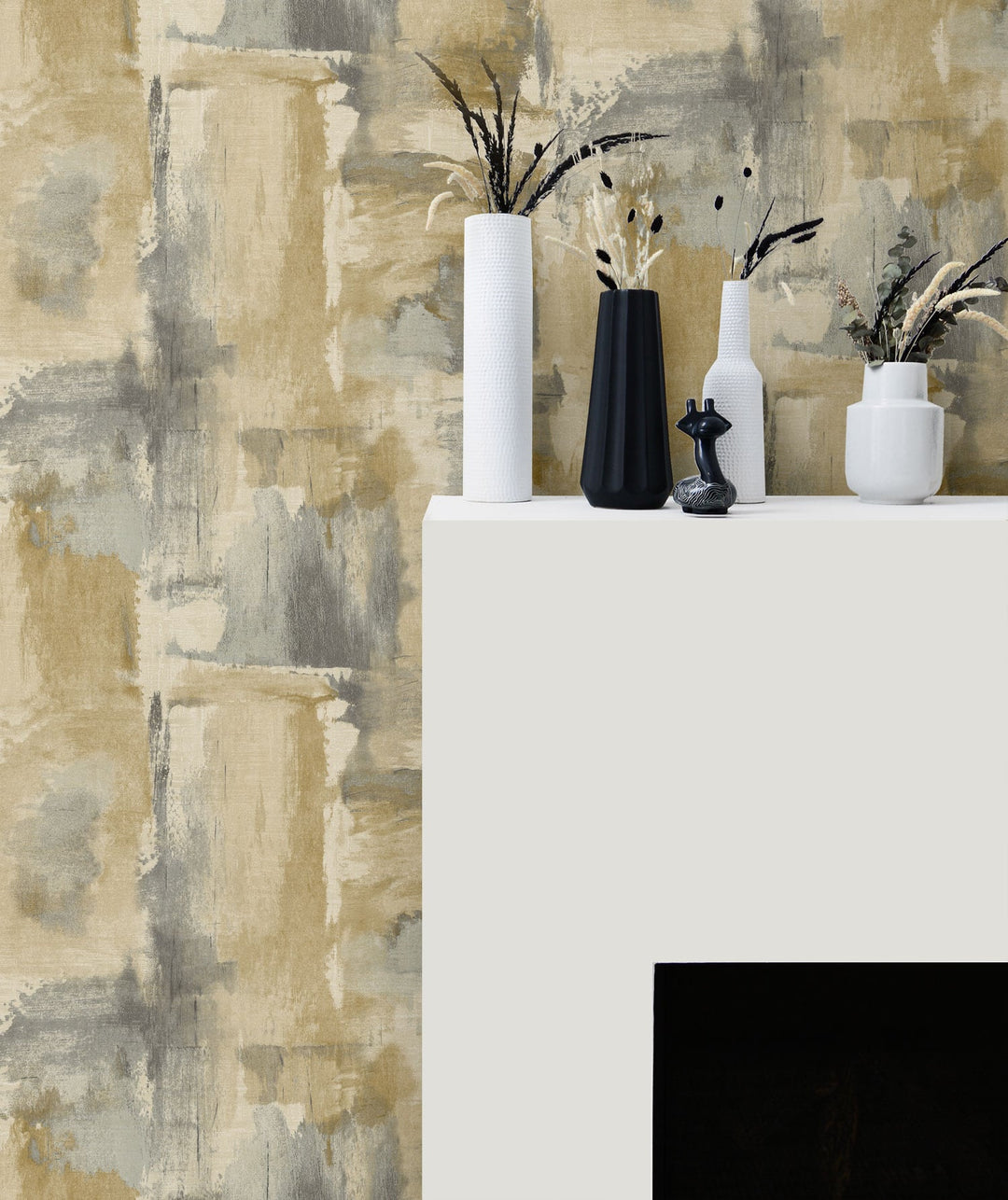 Dry Brush Faux Golden Dusk LW51307 by Seabrook Designs Designer Wallpaper