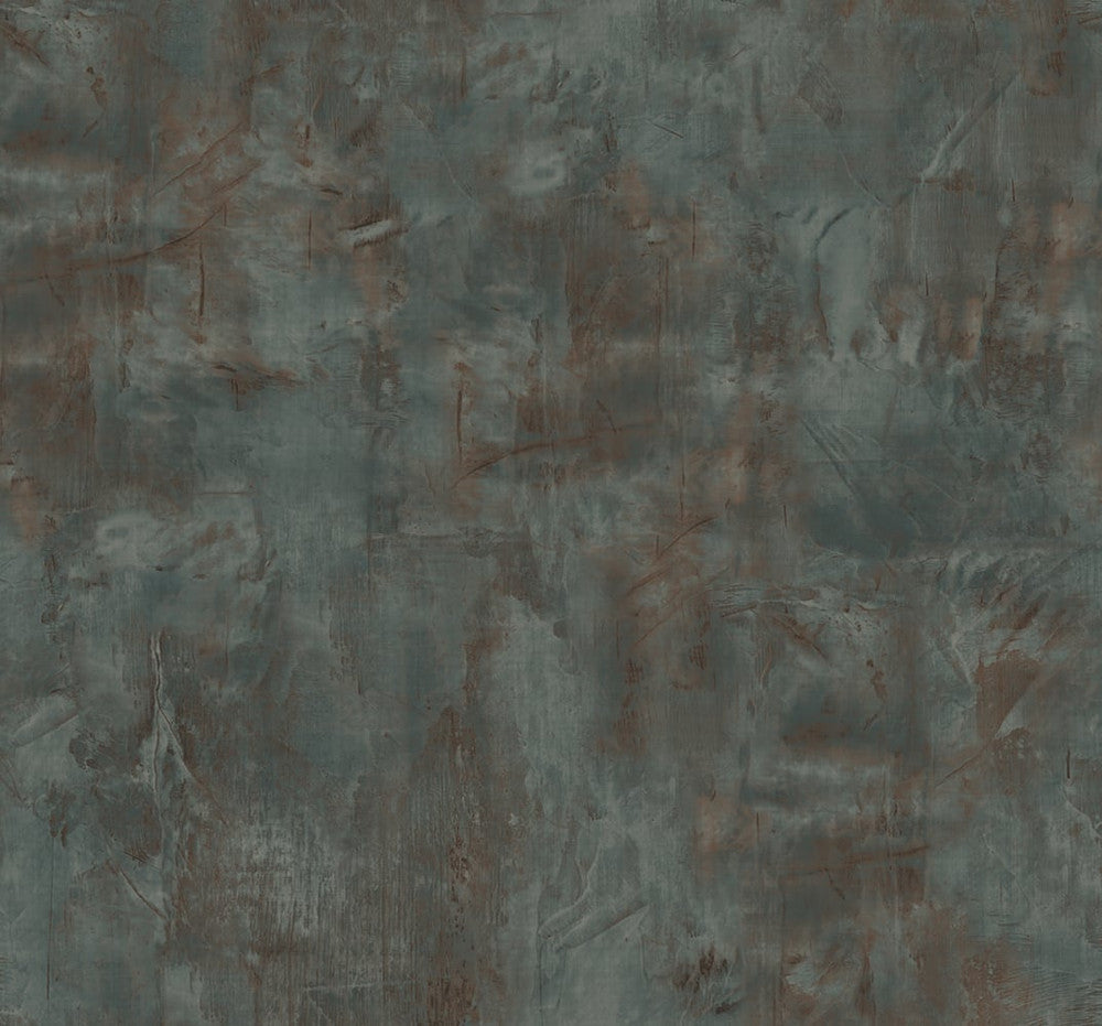 Rustic Stucco Faux Rust and Forest Green LW51706 by Seabrook Designs Designer Wallpaper