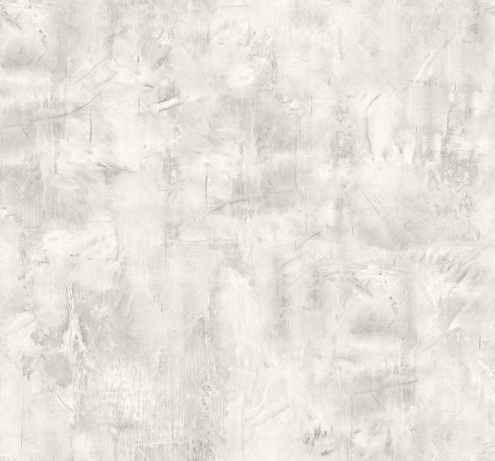 Rustic Stucco Faux Metallic Silver and Snowstorm LW51710 by Seabrook Designs Designer Wallpaper