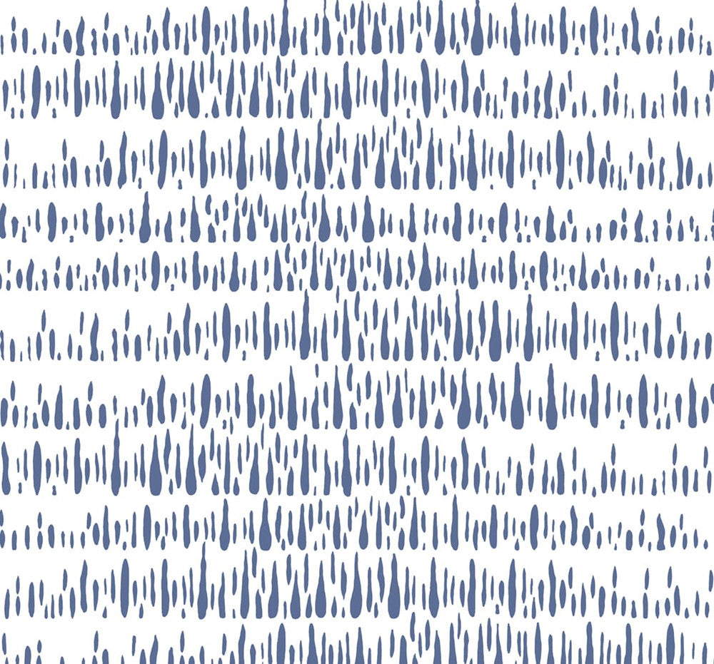 Brush Marks Navy and White LW51802 by Seabrook Designs Designer Wallpaper