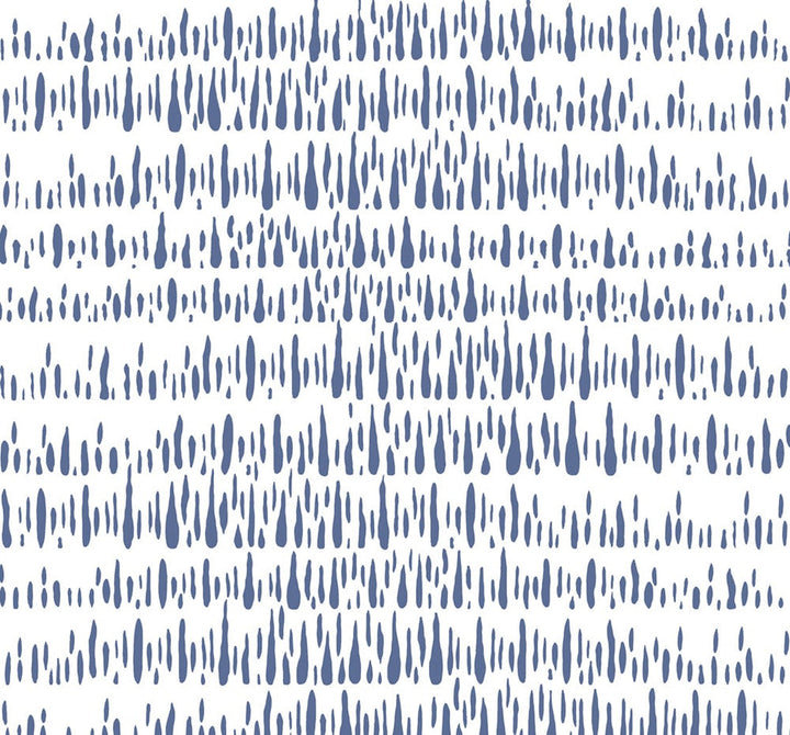 Brush Marks Navy and White LW51802 by Seabrook Designs Designer Wallpaper