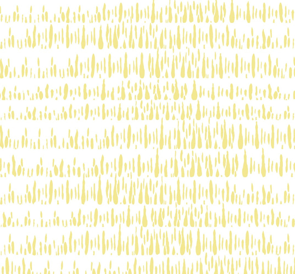 Brush Marks Buttercup and White LW51803 by Seabrook Designs Designer Wallpaper