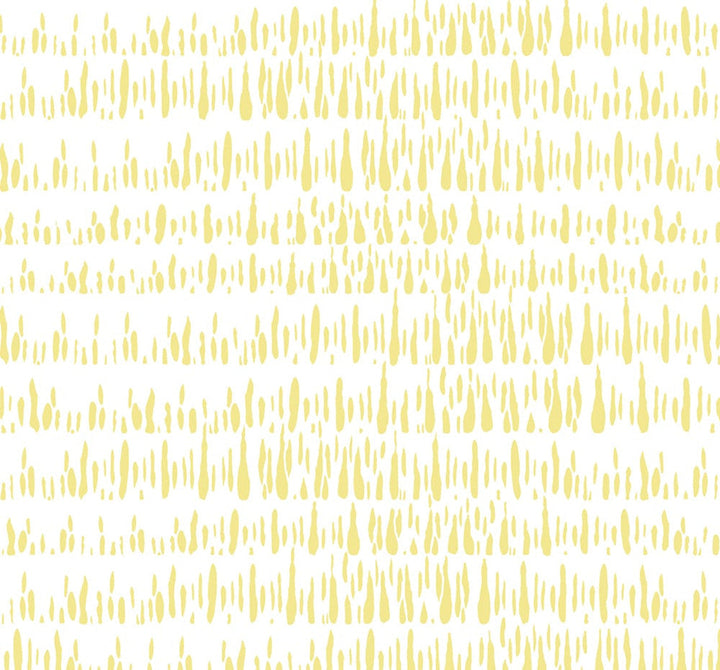 Brush Marks Buttercup and White LW51803 by Seabrook Designs Designer Wallpaper