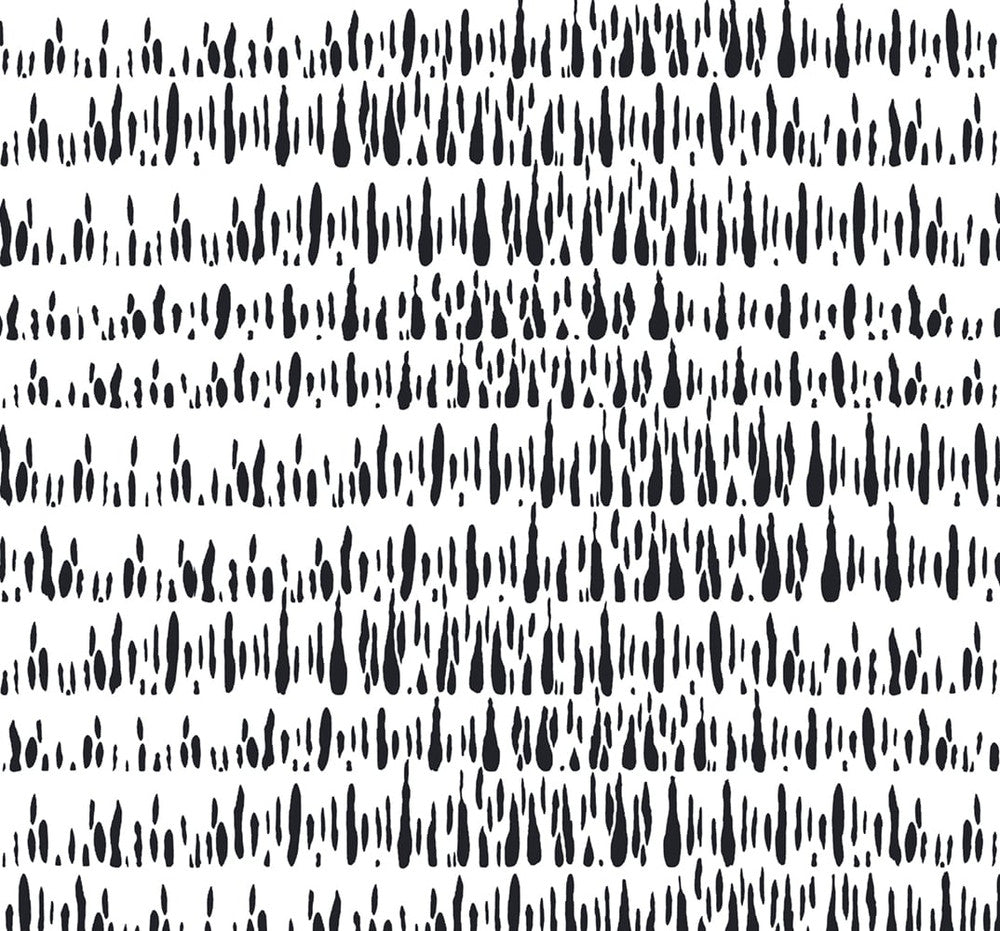 Brush Marks Fabric Black and White LW52100F by Seabrook Designs Designer Fabric