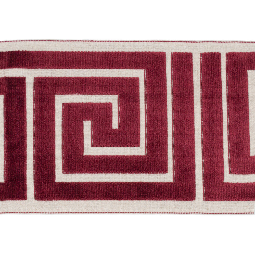 Labyrinth Crimson by Europatex Designer Fabric Labyrinth 100% Polyester 7.00 inches - Swanky Fabrics -