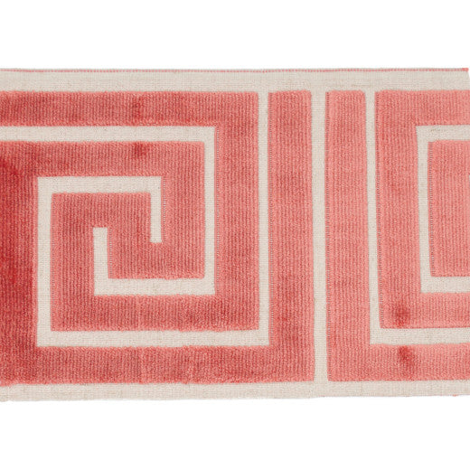 Labyrinth - Flamingo by Europatex Designer Fabric Labyrinth 100% Polyester China See Sample Horizontal: N/A and Vertical: N/A 7.00 inches  - Swanky Fabrics -