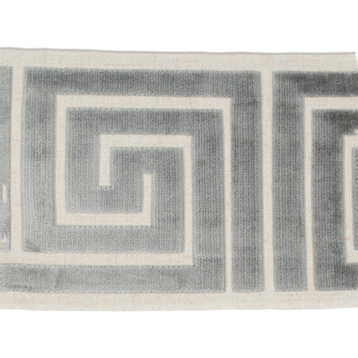 Labyrinth - Gray by Europatex Designer Fabric Labyrinth 100% Polyester China See Sample Horizontal: N/A and Vertical: N/A 7.00 inches  - Swanky Fabrics -