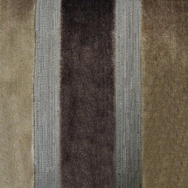 Lara's Velvet Stripe Mink by Europatex Designer Fabric Lara's Velvet 57% Polyester, 43% Viscose 1" H 55.00 inches - Swanky Fabrics -