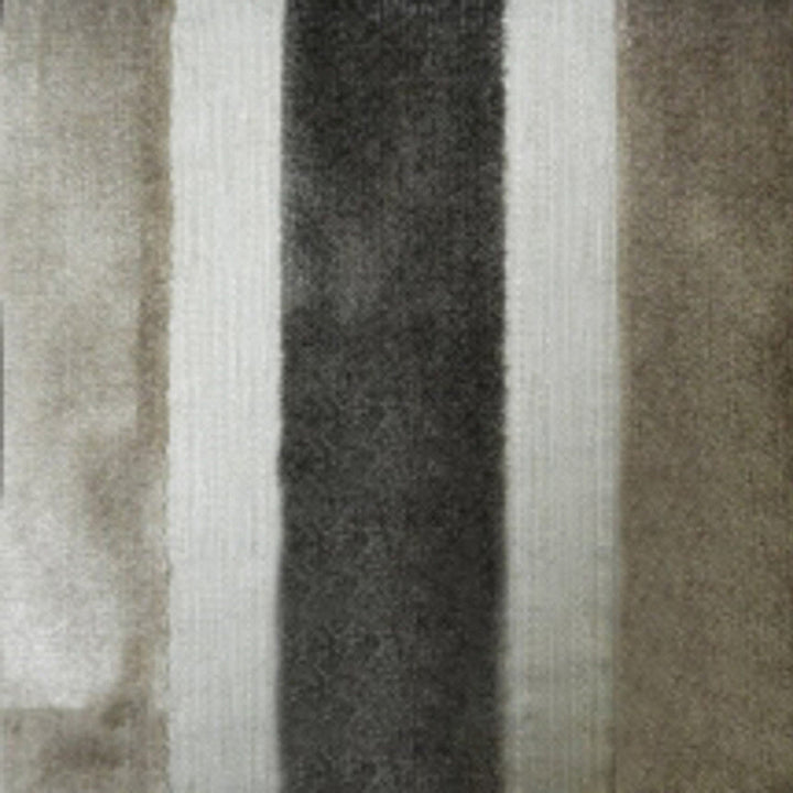 Lara's Velvet Stripe Silver by Europatex Designer Fabric Lara's Velvet 57% Polyester, 43% Viscose 1" H 55.00 inches - Swanky Fabrics -