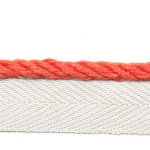 Europatex Fabric Le Lin Micro Cord Dark Coral