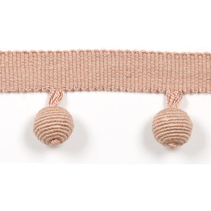 Le Lin Beaded Fringe Nude by Europatex Designer Fabric Le Lin 63% Linen, 37% Rayon 1.46 inches - Swanky Fabrics -