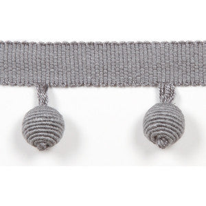 Europatex Fabric Le Lin Beaded Fringe Battleship