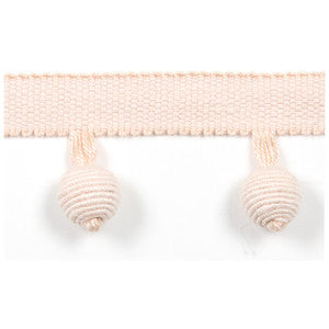 Europatex Fabric Le Lin Beaded Fringe Blush