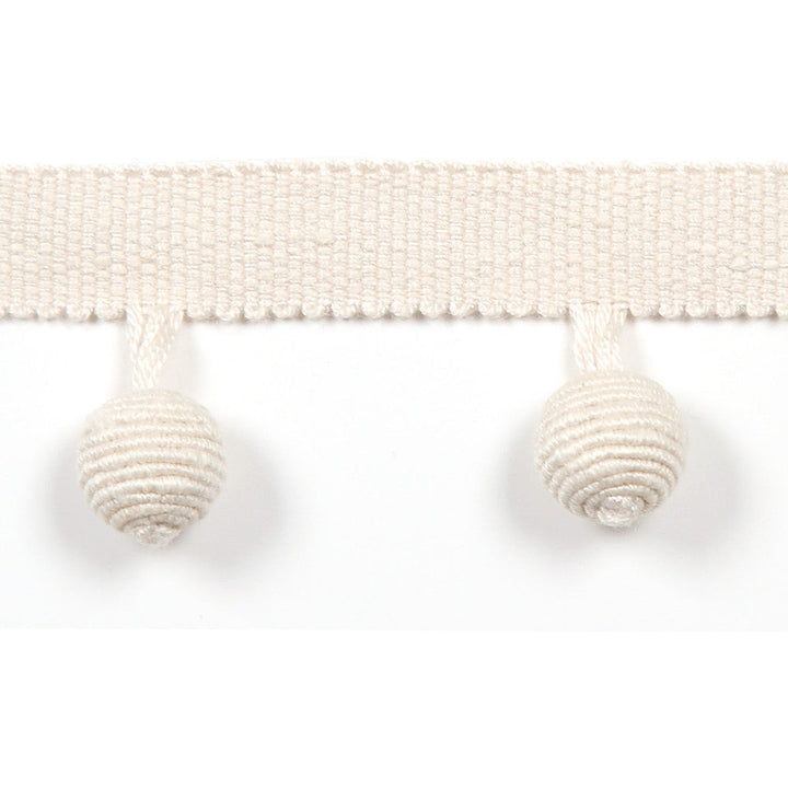 Le Lin Beaded Fringe Canvas by Europatex Designer Fabric Le Lin Collection 63% Linen, 37% Rayon China Horizontal: N/A and Vertical: N/A 1.46" - Swanky Fabrics -