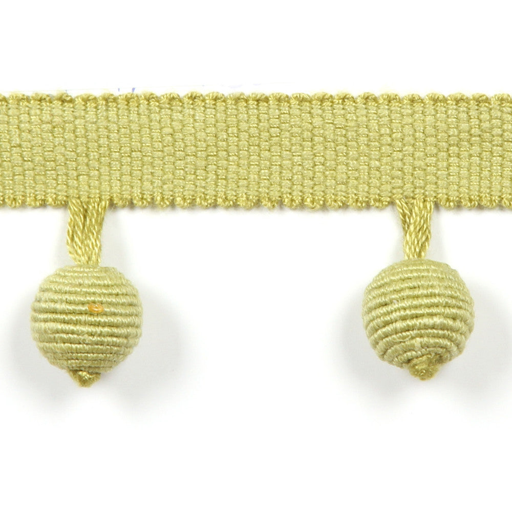 Le Lin Beaded Fringe Pear by Europatex Designer Fabric Le Lin Collection 63% Linen, 37% Rayon China Horizontal: N/A and Vertical: N/A 1.46" - Swanky Fabrics -
