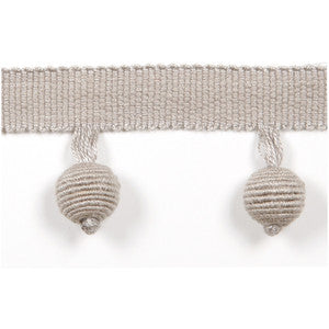 Europatex Fabric Le Lin Beaded Fringe Stone