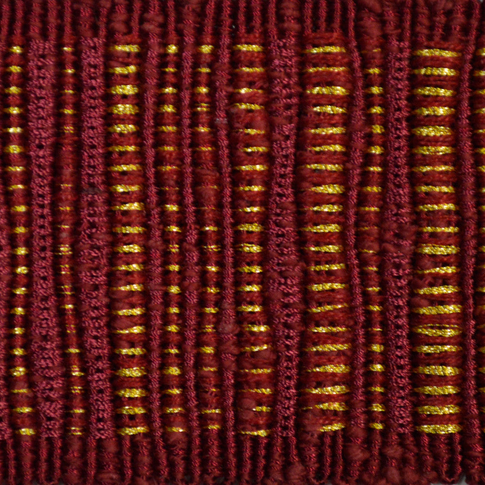 Legacy Tape Cherry by Europatex Designer Fabric Legacy 97% Linen, 3% Polyester 2.50 inches - Swanky Fabrics -