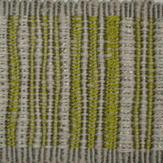 Legacy Tape Kiwi by Europatex Designer Fabric Legacy 64% Cotton / 26% Rayon / 5% Linen / 5% Metallic yarns China See Sample Horizontal: N/A and Vertical: N/A 2.50 inches  - Swanky Fabrics -