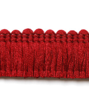 Europatex Fabric Legacy Brushed Fringe Cherry