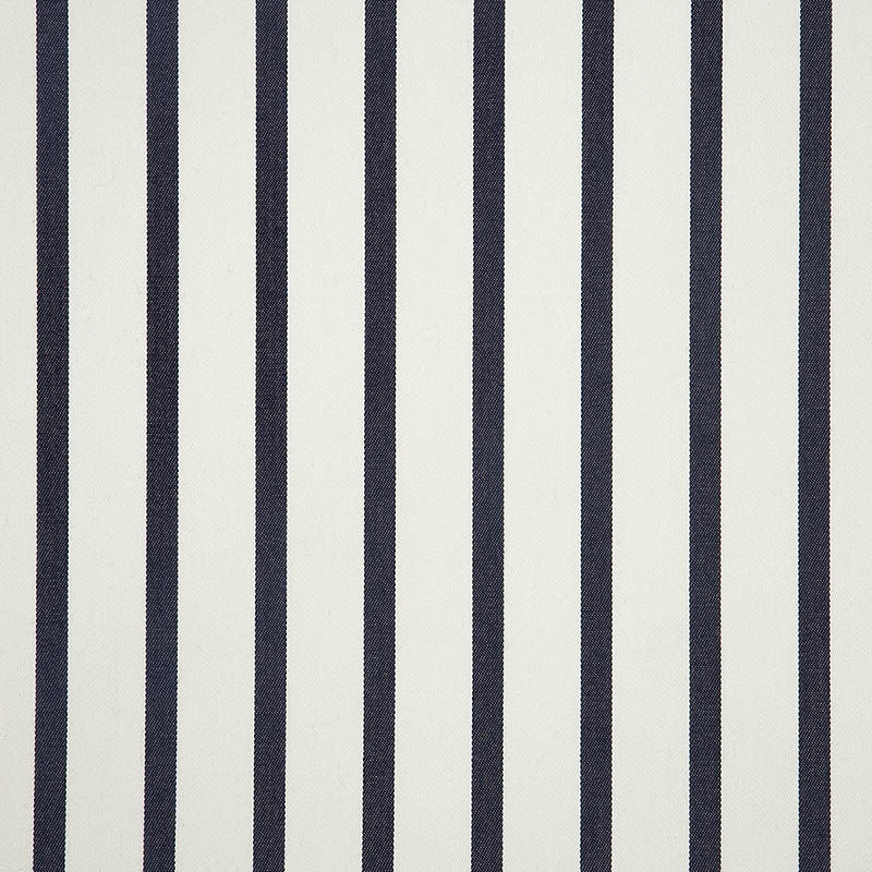 57004 Lido Indigo by Sunbrella Designer Fabric Cushion Furniture Drapery Fabrics > Sunbrella Stripes 100% Acrylic USA or Imported 1.62" 54" - Swanky Fabrics -
