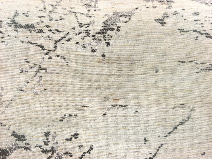 Limestone Black by Europatex Designer Fabric Limestone 100% Polyester China Horizontal: 11" and Vertical: 15" 110" - Swanky Fabrics -