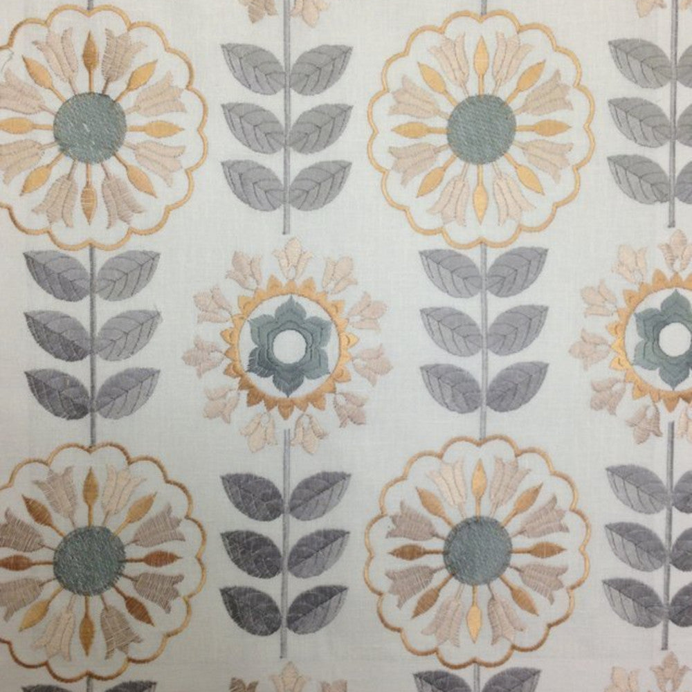 Loneto B Offwhite by Europatex Designer Fabric Loneto 60% Polyester, 40% Cotton 08.00" H, 09.50" V 57.00 inches - Swanky Fabrics -