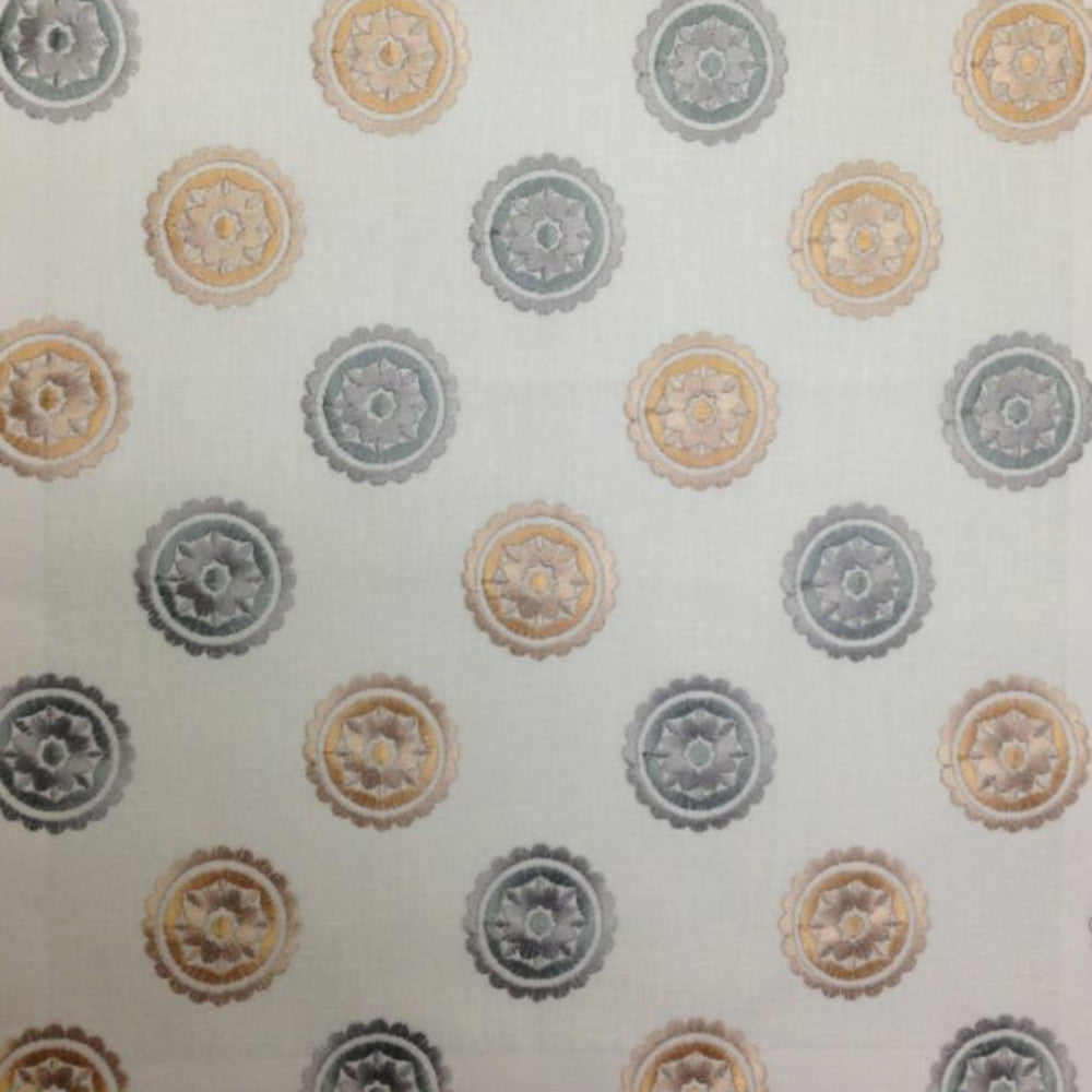 Loneto D Offwhite by Europatex Designer Fabric Loneto 60% Polyester, 40% Cotton 09.50" H, 08.70" V 57.00 inches - Swanky Fabrics -