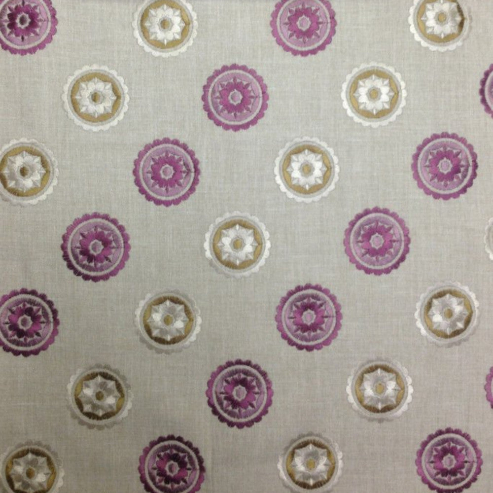 Loneto D Rose by Europatex Designer Fabric Loneto 60% Polyester, 40% Cotton 09.50" H, 08.70" V 57.00 inches - Swanky Fabrics -