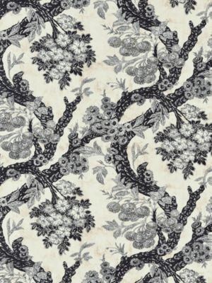Summerhouse Hill Charcoal M7SUMM0002 by Old World Weavers Designer Fabric DORSET COAST 100% COTTON SWITZERLAND MEDIUM DUTY Horizontal: 26" and Vertical: 17.25" 51.75 - Swanky Fabrics -
