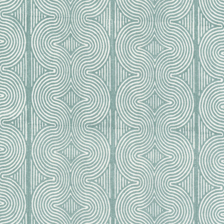 Macready 1 Seaspray by Stout Designer Fabric RAINBOW LIBRARY VAPOR/SEAGLASS 58%LIN 42%COT INDIA Horizontal: 5.875 and Vertical: 7.625 54 in - Swanky Fabrics -