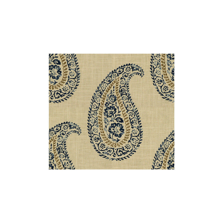 Madira Indigo by Kravet Design Designer Fabric ECHO HEIRLOOM INDIA LINEN - 55%;COTTON - 45% China LIGHT Horizontal: 13.5 and Vertical: 12.5 54 - Swanky Fabrics -